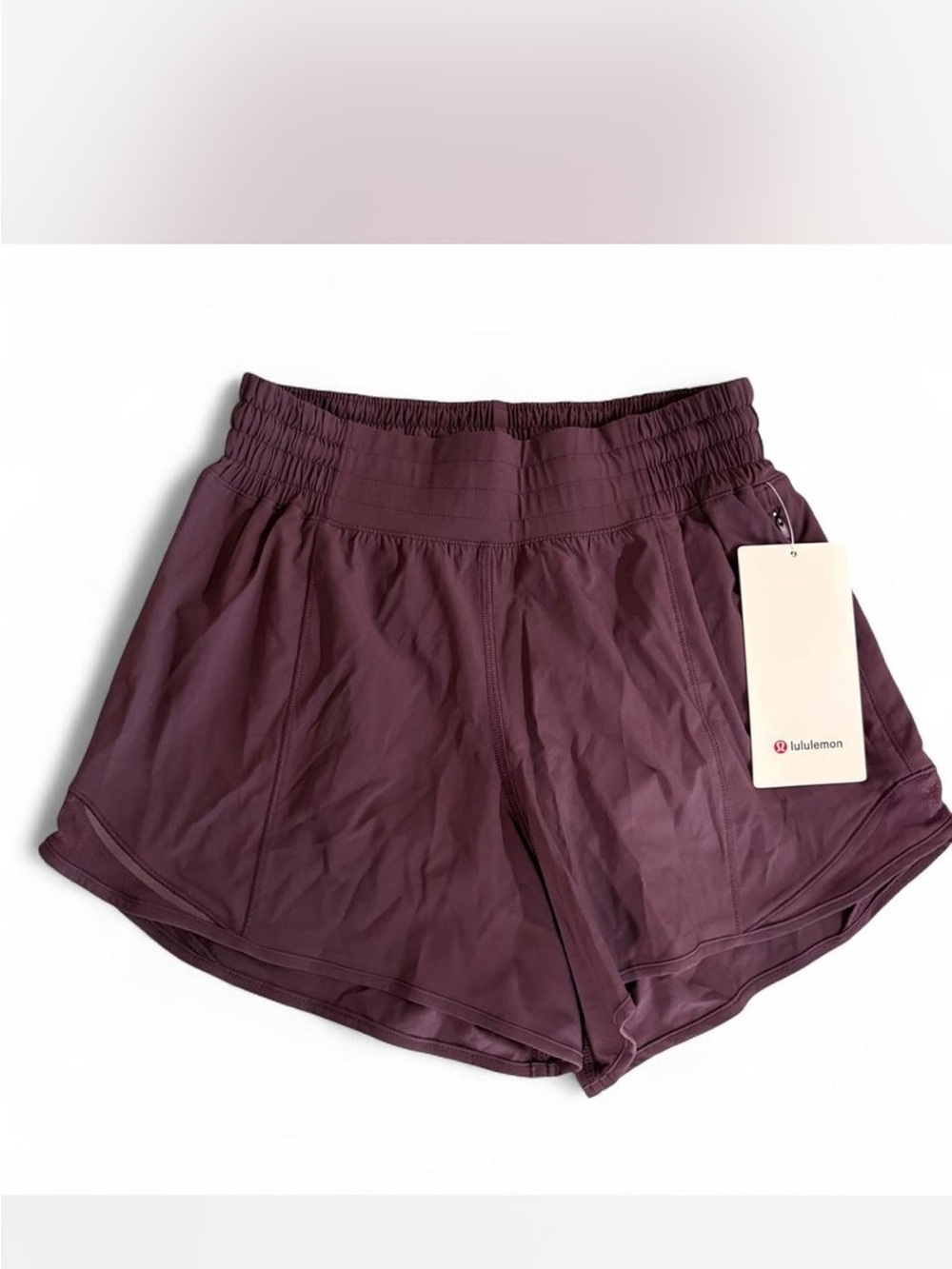Lululemon Hotty Hot High-Rise shorts in a deep purple shade